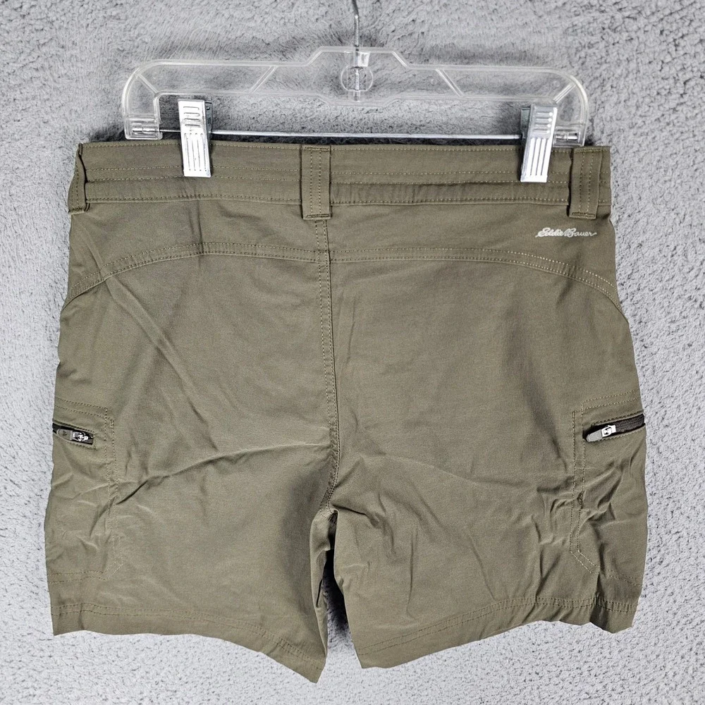 Eddie Bauer Shorts Womens 4 Green First Ascent Hiking Performance 21151207